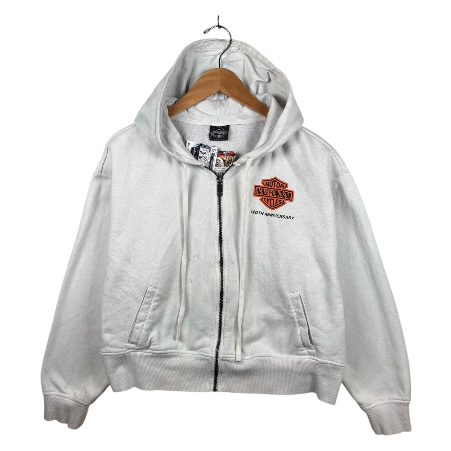 Vintage Harley Davidson Logo 120th Anniv Graphic Hoodie