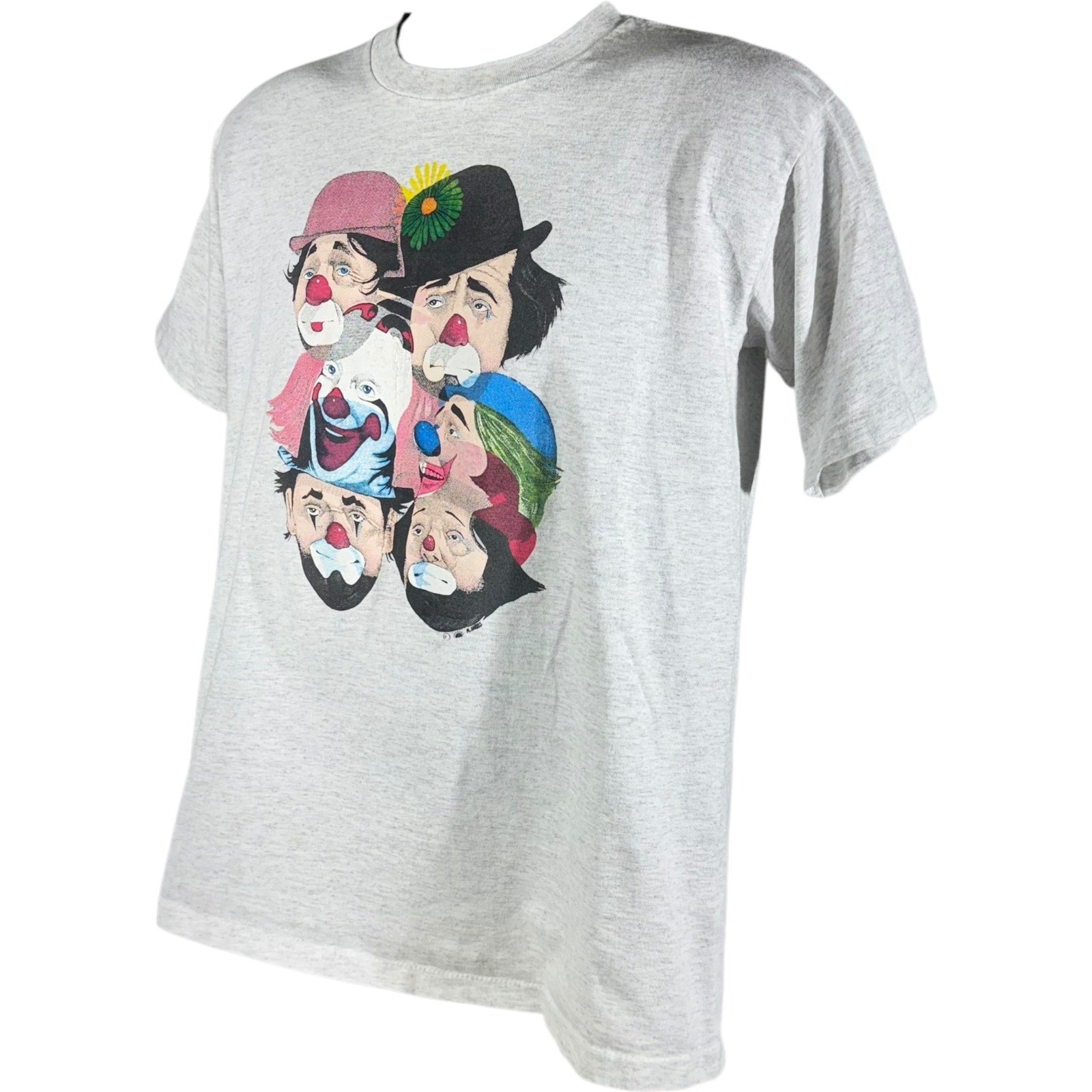 Vintage Salem Sportswear Clown Faces Art Tee