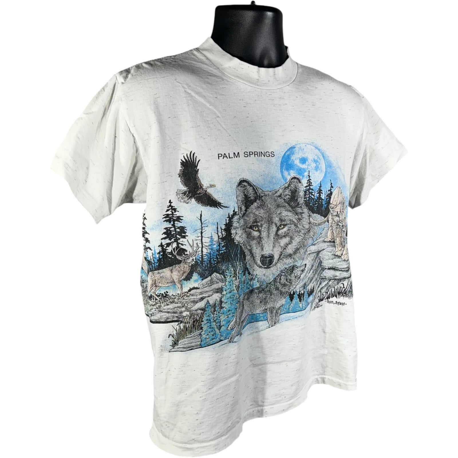 Vintage Palm Springs Wilderness Wrap Around Nature Tee 90s