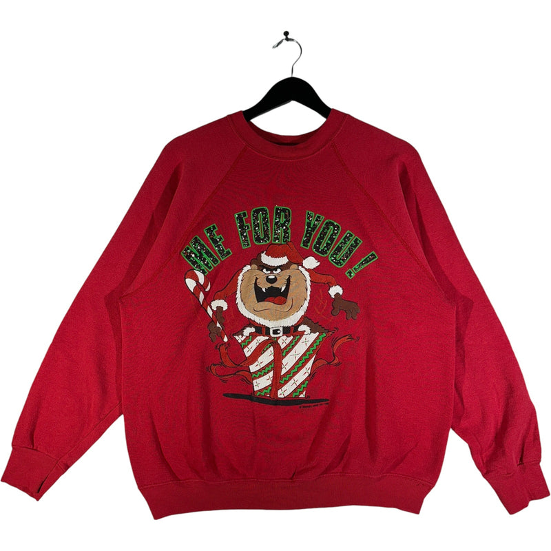 Vintage Tasmanian Devil "Me For You!" Christmas Crewneck