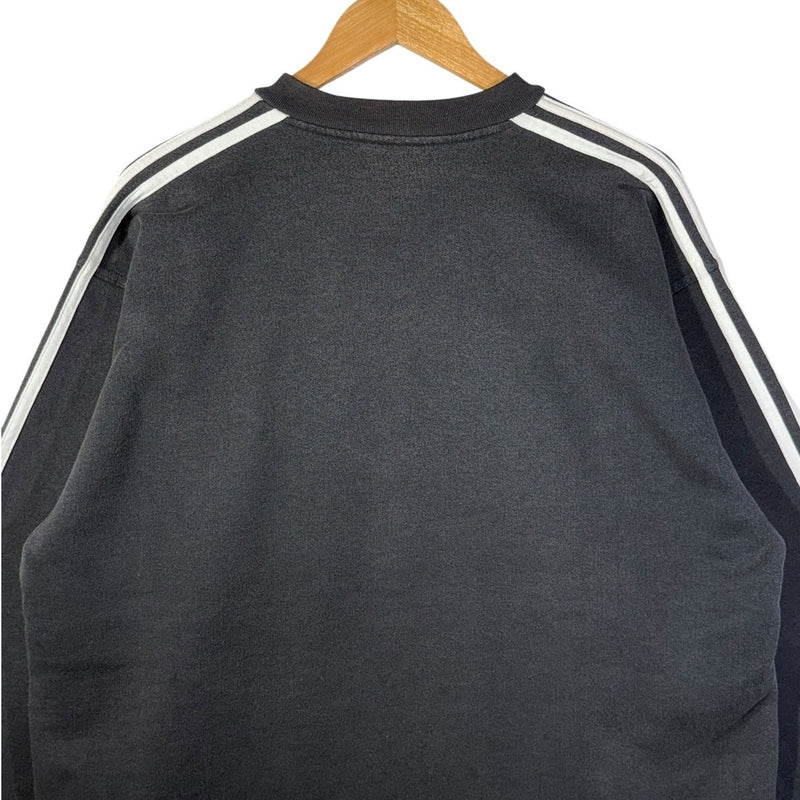 Vintage Adidas Chest Logo V-neck Sweatshirt