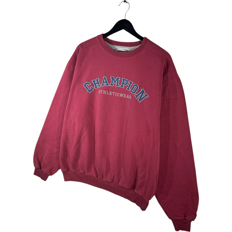 Vintage Champion Spellout Logo Crewneck