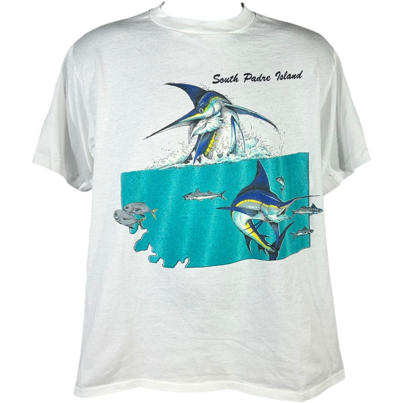 Vintage Swordfish South Padre Island Souvenir Tee 90s