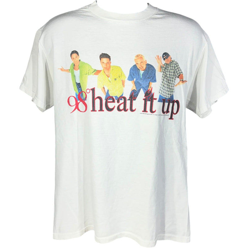 Vintage 98 Degrees "Heat It Up" Boy Band Tee 1998