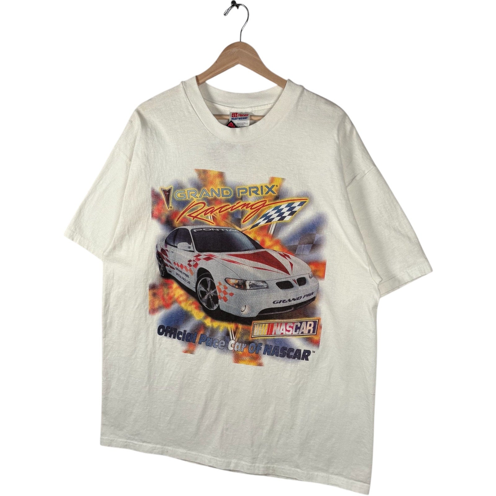 Vintage Pontiac Grand Prix Racing Double Sided NASCAR Tee