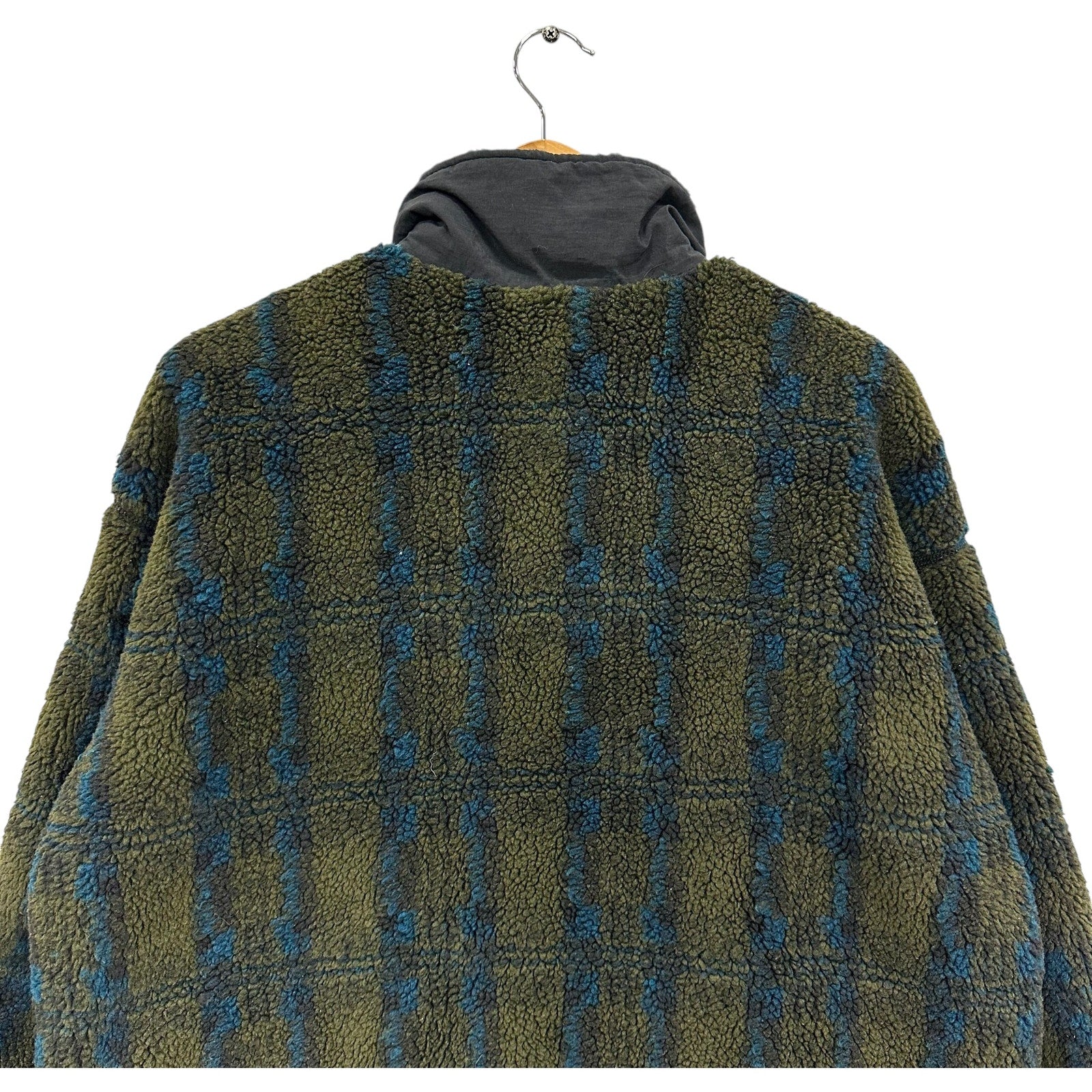 Vintage Columbia Plaid Sherpa Fleece Jacket