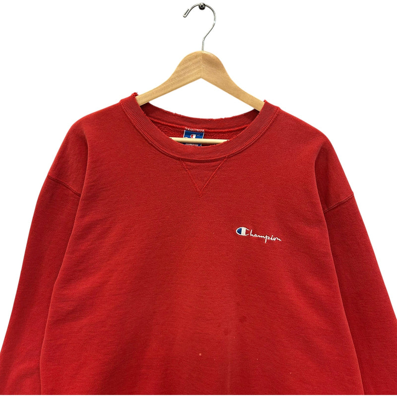 Vintage Champion Spellout Logo Crewneck 90s XXXL