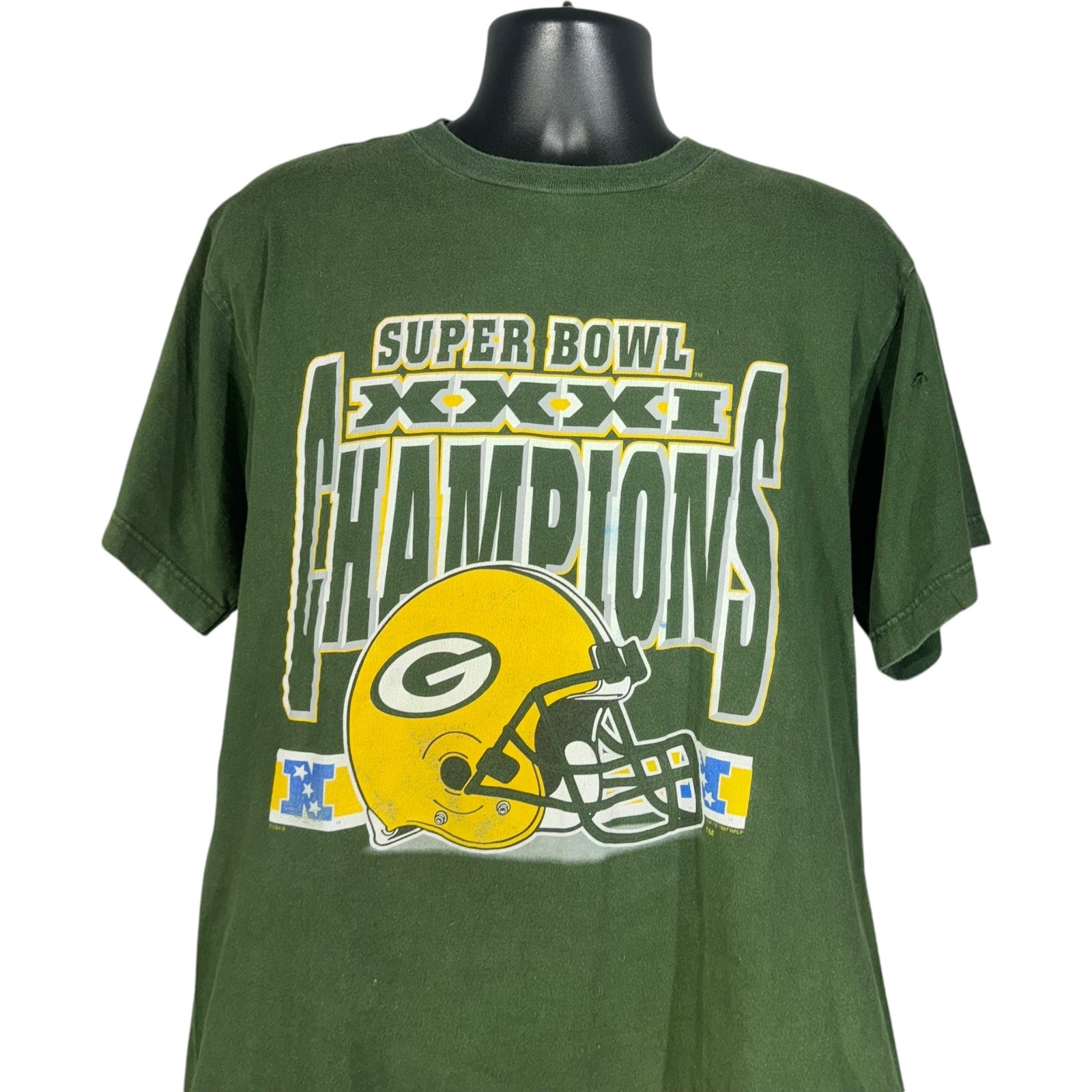 Vintage Green Bay Packers Super Bowl XXXI Champs NFL Tee