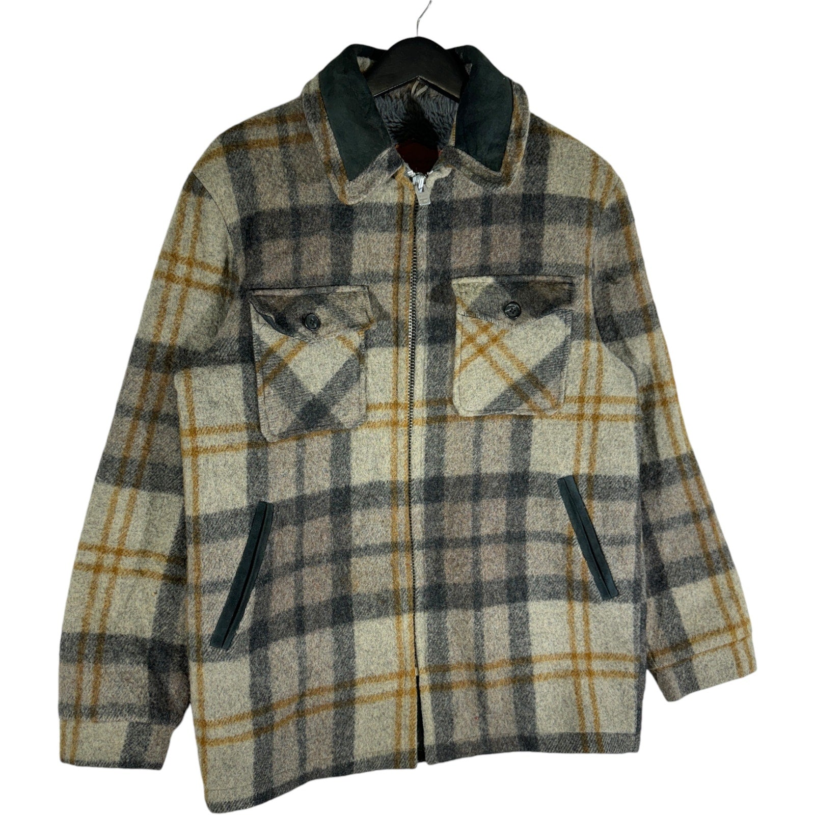 Vintage Woolrich Plaid Wool Workwear Jacket