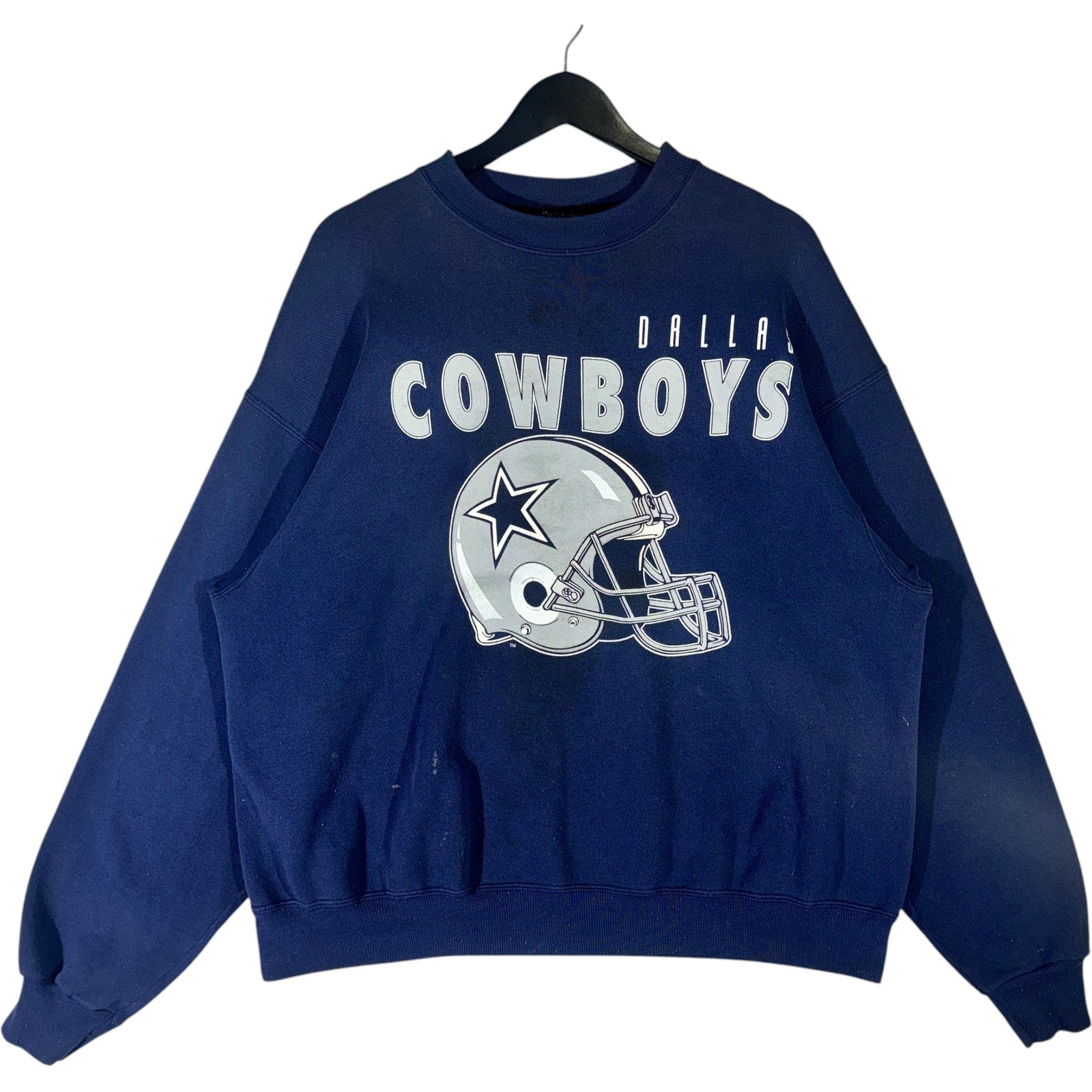 Vintage Dallas Cowboys Helmet Logo NFL Crewneck