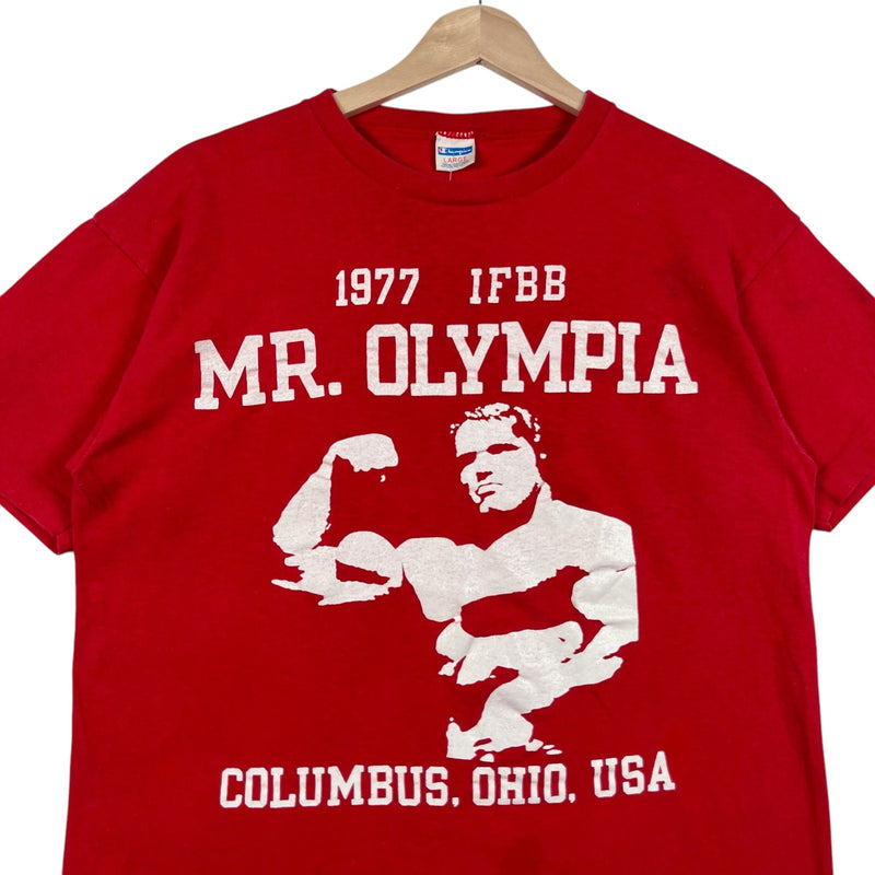 Vintage IFB Arnold Schwarzenegger Mr.Olympia Tee 1977