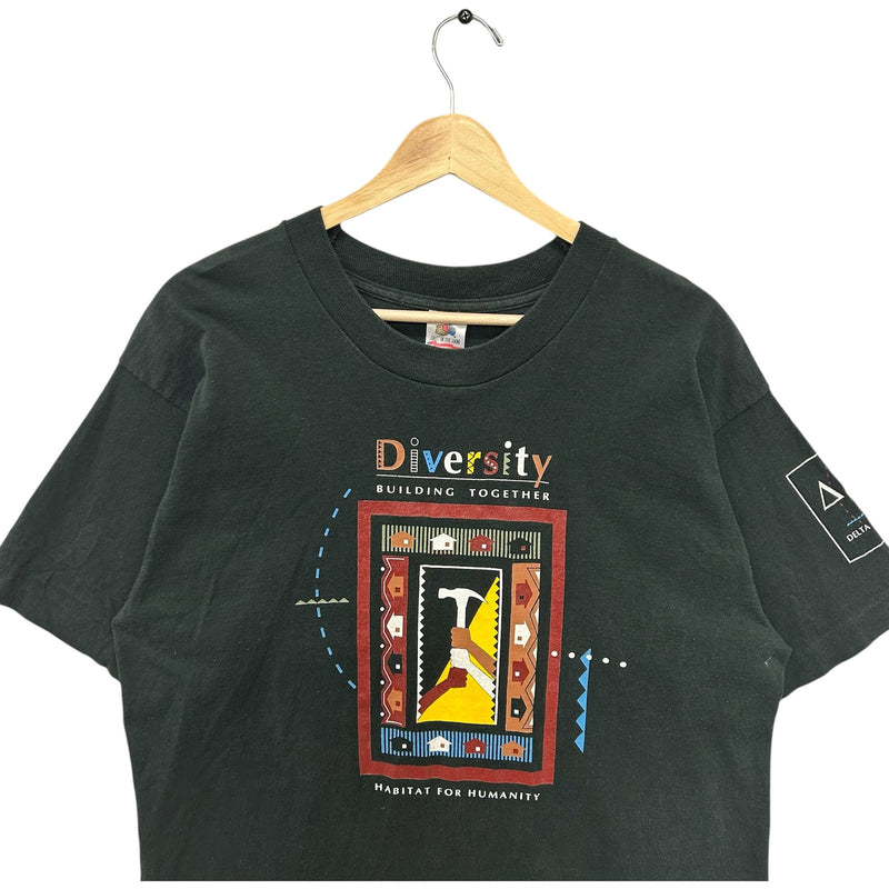 Vintage Habitat For Humanity Building Diversity Promo Tee