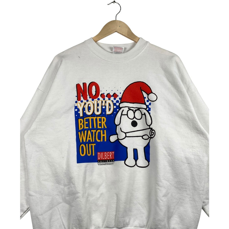 Vintage Dilbert Dogbert Christmas Crewneck