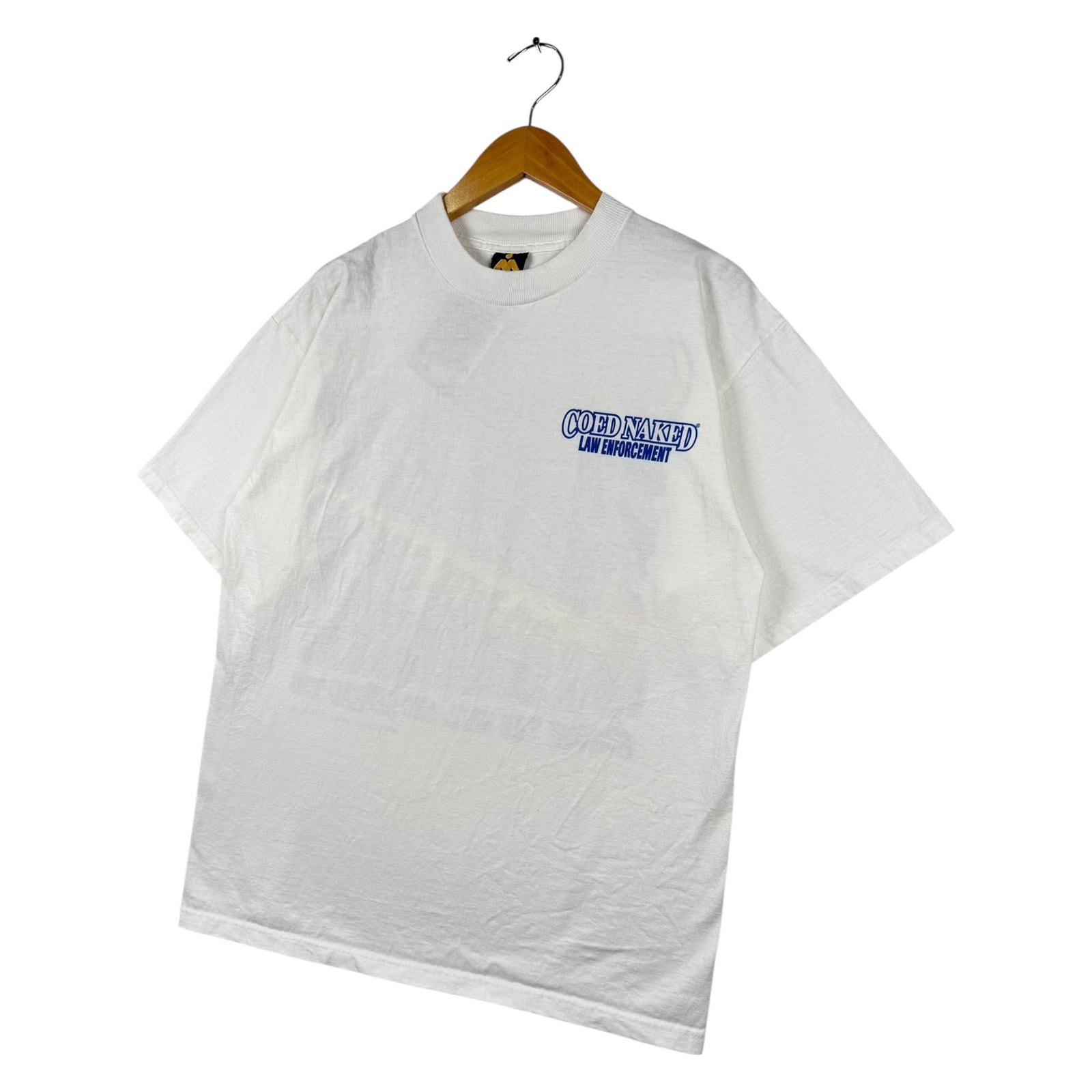 Vintage Coed Naked law Enforcement Short Sleeve T-Shirt
