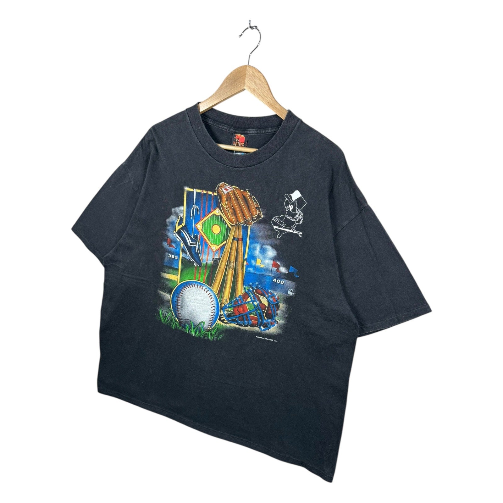 Vintage Baseball Sports Equipment Graphic T-Shirt