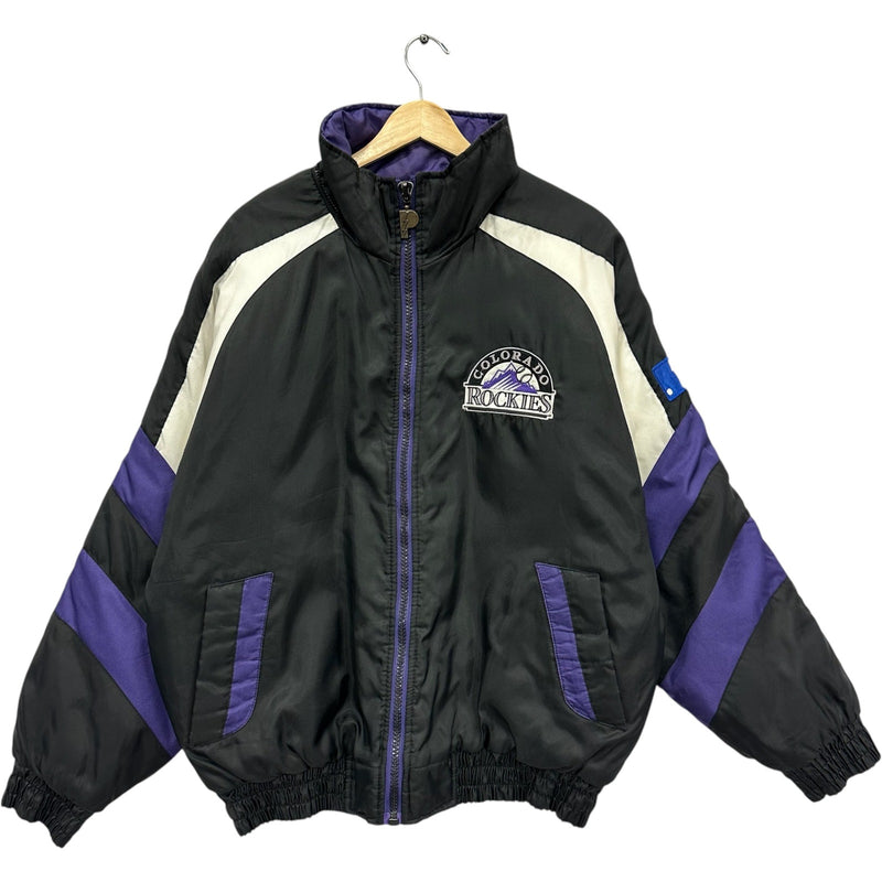 Vintage Colorado Rockies Spellout MLB Puffer Jacket