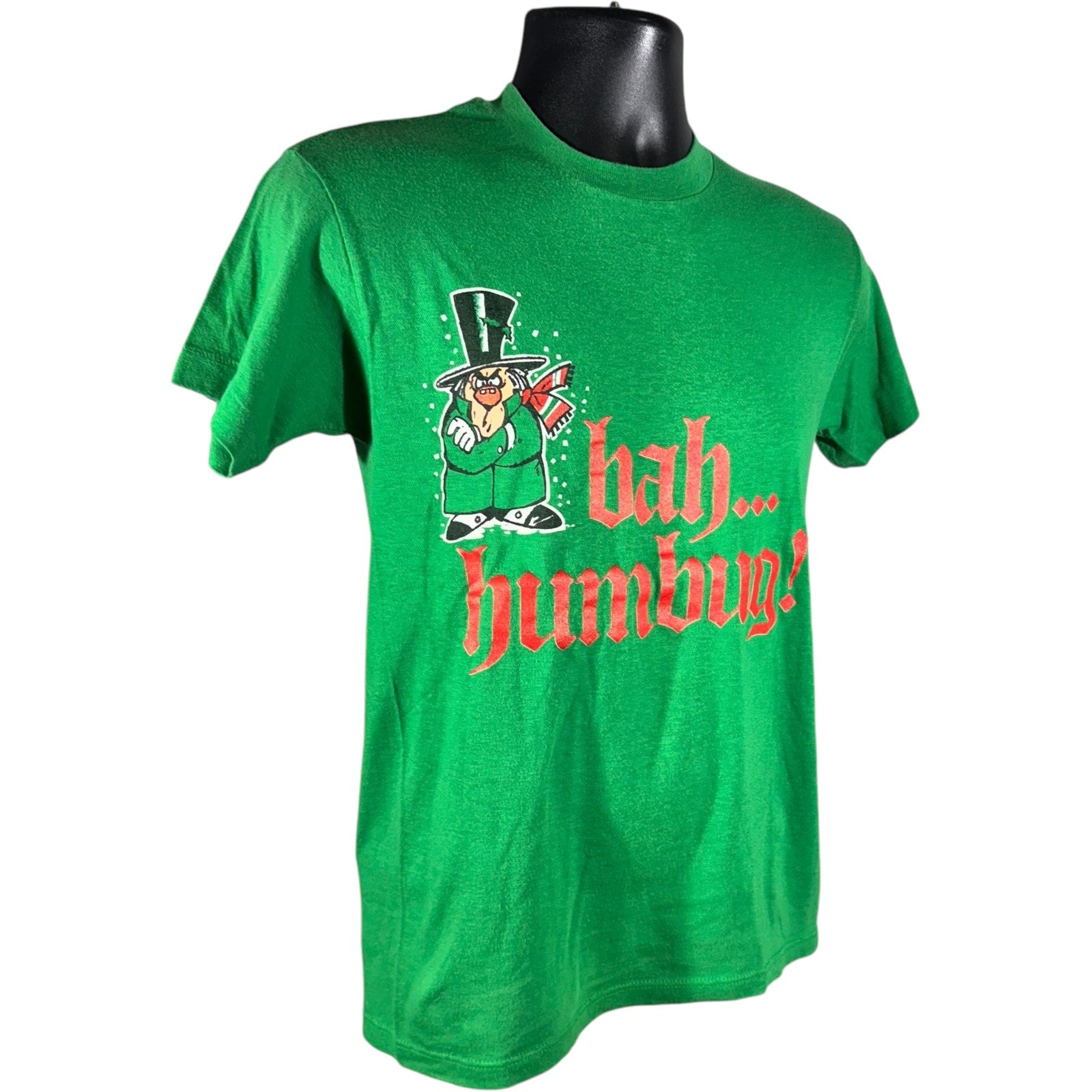 Vintage A Christmas Carol Bah Humbug Christmas Tee 90s