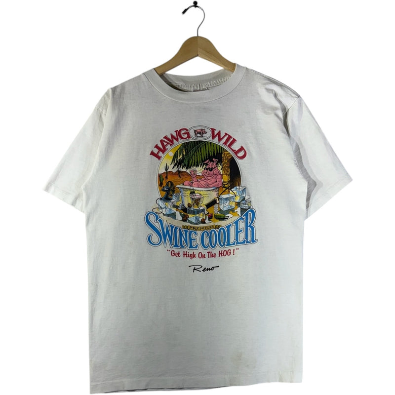 Vintage Hang and Wild Hog Funny Graphic T-Shirt