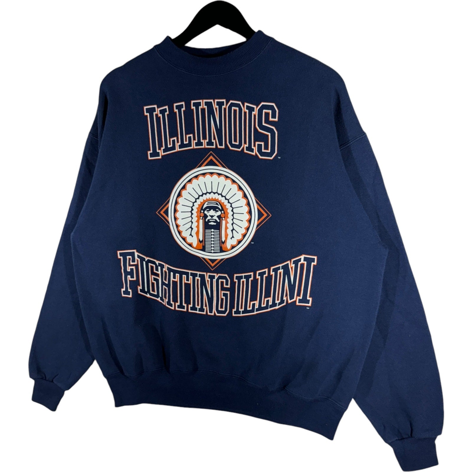 Vintage University Of Illinois Logo Crewneck