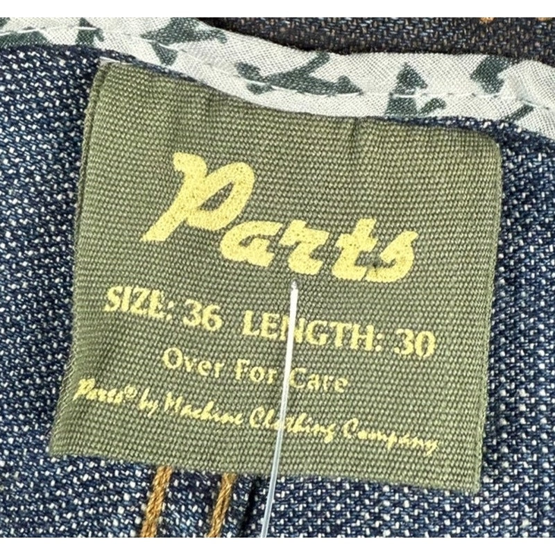 Vintage NWT Parts Faded Straight Leg Denim Jeans 36x30