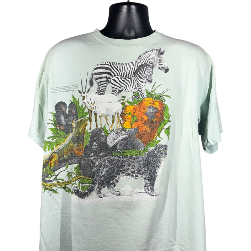 Vintage San Diego Zoo Animals Tee 1987