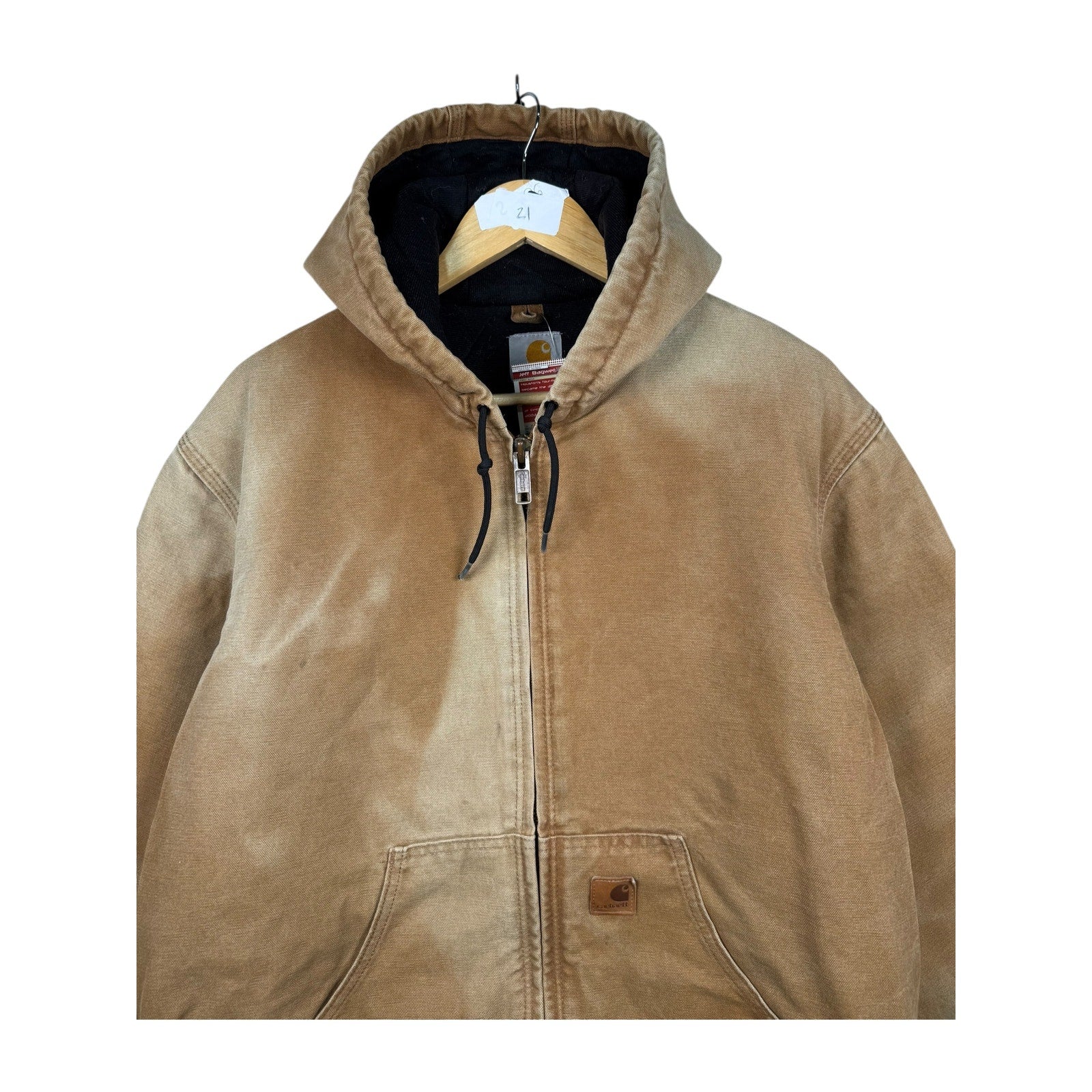 Vintage Carhartt Active Washed Full Zip Hoodie