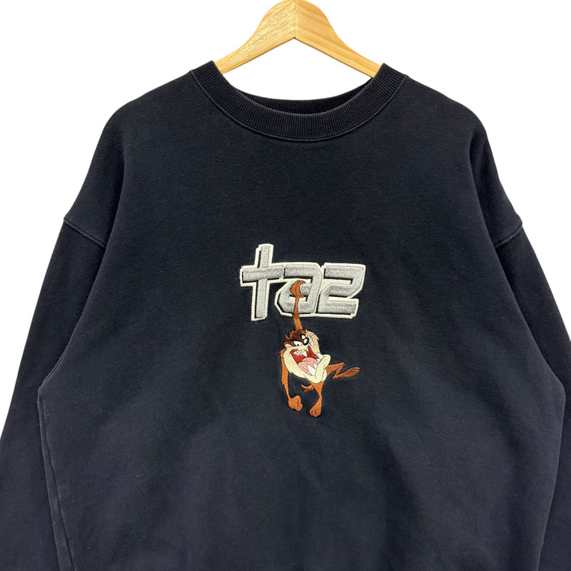 Vintage Looney Tunes Taz Embroidered Pullover Crewneck