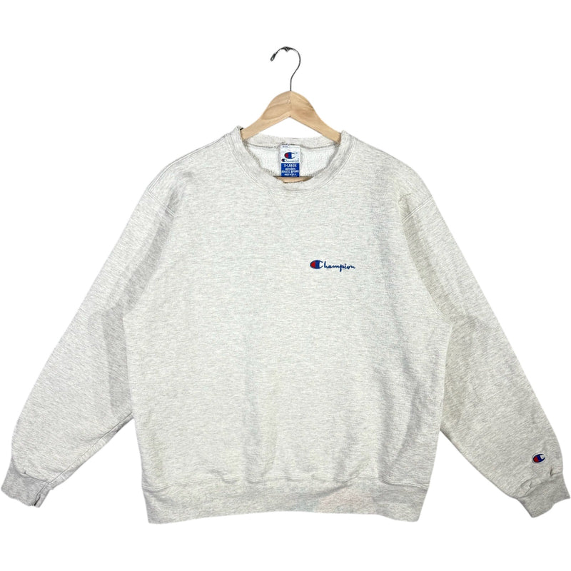 Vintage Champion Mini Spellout Logo Pullover Crewneck