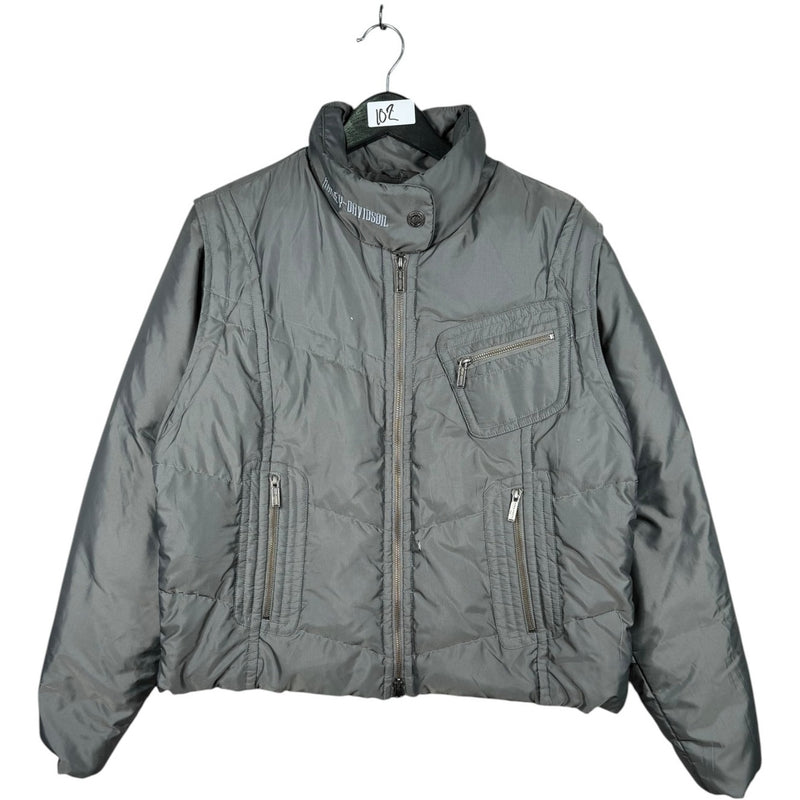 Vintage Harley Davidson Puffer Jacket