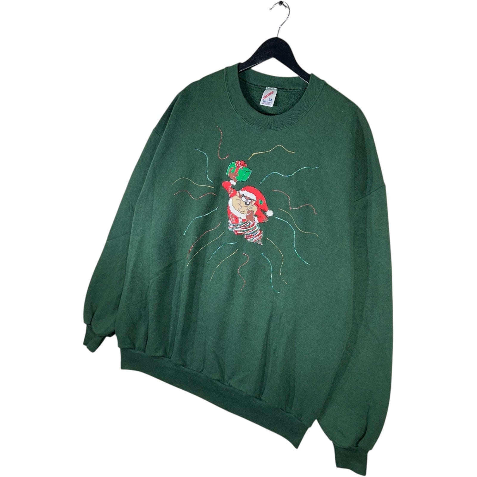 Vintage Looney Tunes Tasmanian Devil Christmas Crewneck 90s