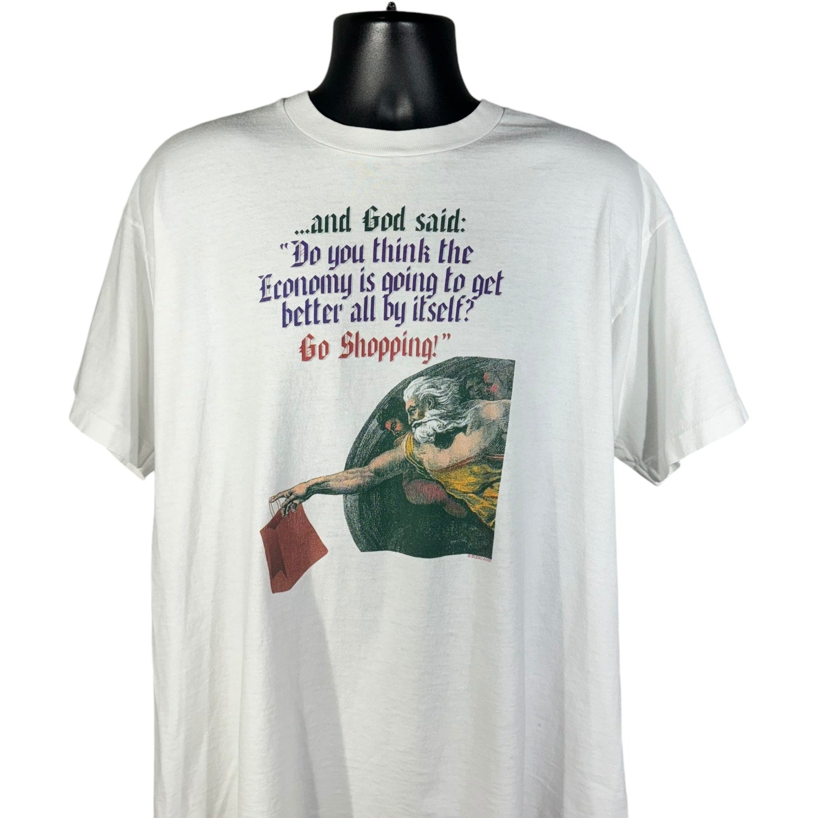 Vintage Creation Humor "Do You Think...?" Novelty Tee