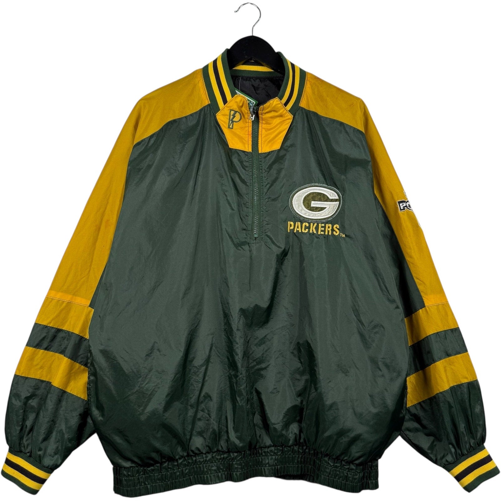 Vintage Green Bay Packers Team Logo NFL Reversible Jacket