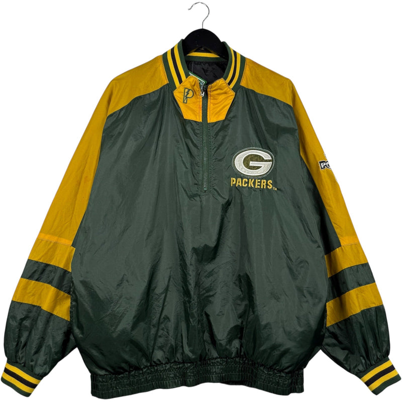 Vintage Green Bay Packers Team Logo NFL Reversible Jacket