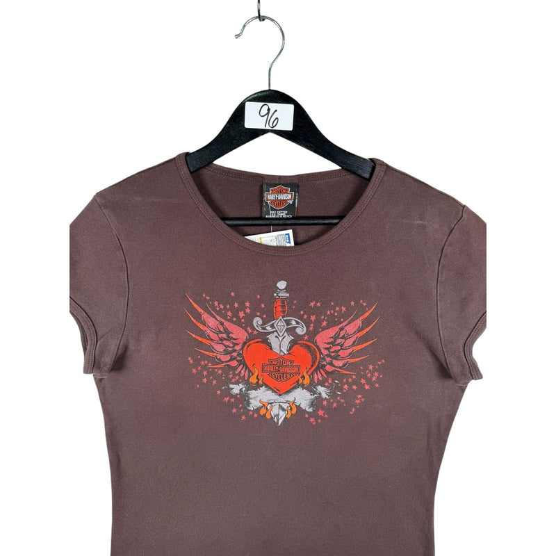 Vintage Harley Davidson Heart Dagger T-Shirt