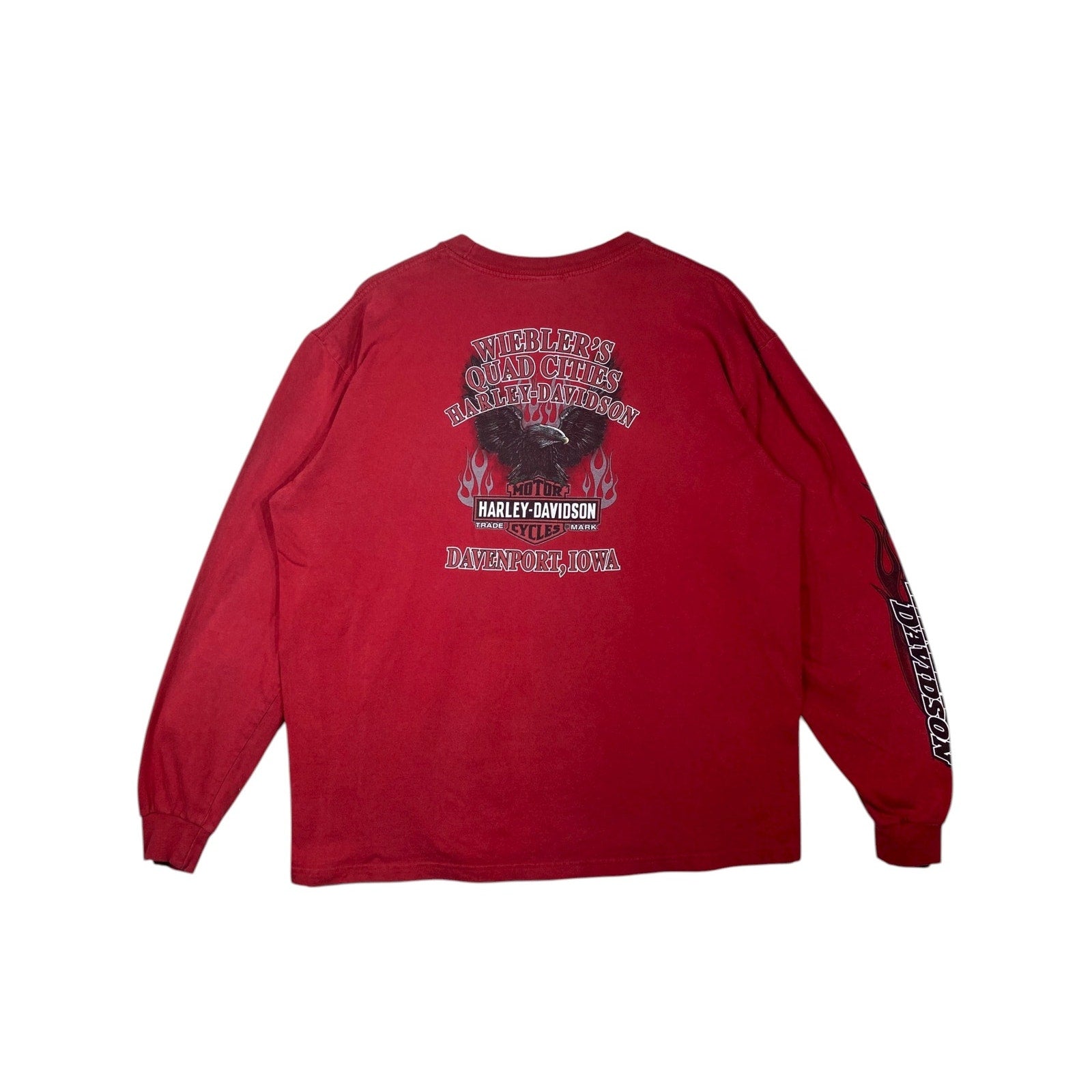 Vintage Harley Davidson Graphic Pocket Long Sleeve T-Shirt