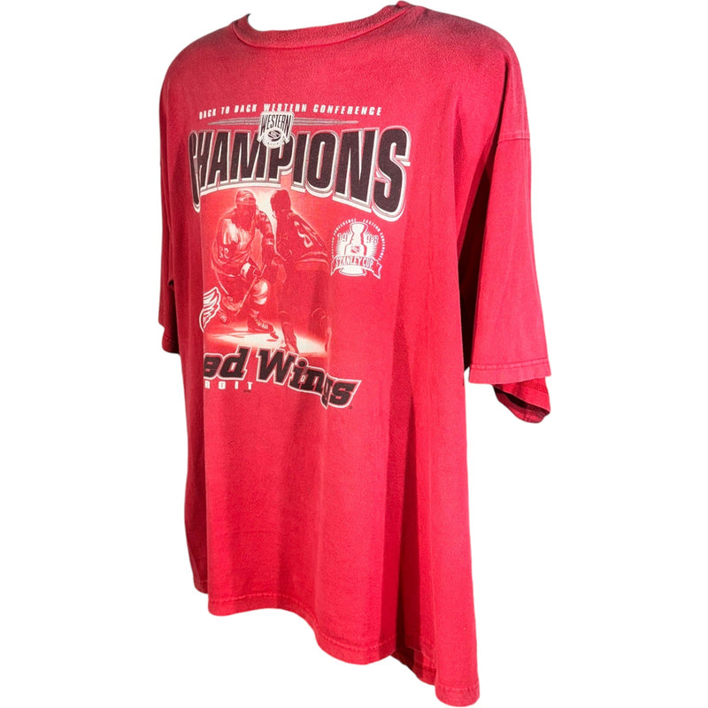 Vintage Detroit Red Wings Western Conference Champs NHL Tee 1998