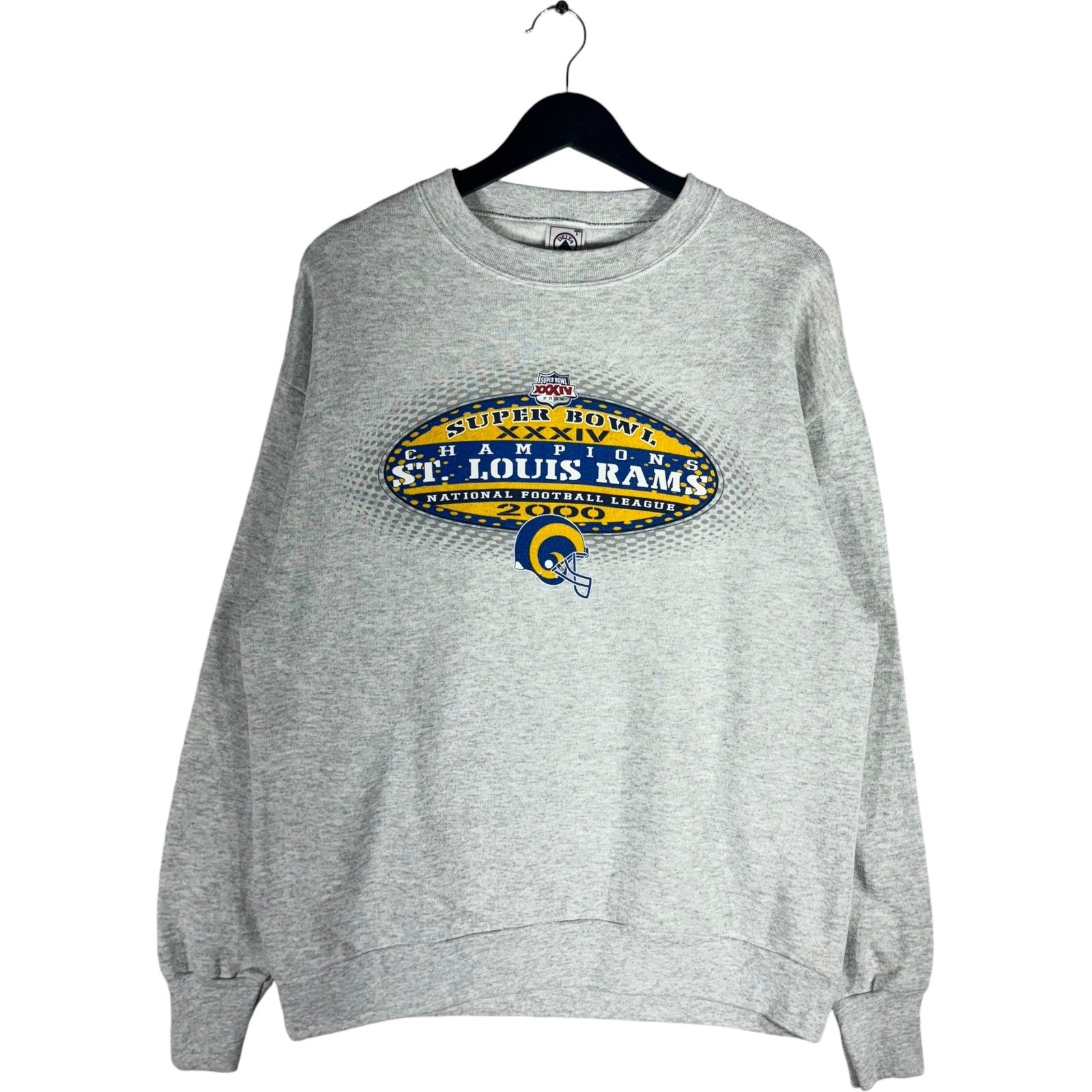 Vintage NFL St. Louis Rams Super Bowl XXXIV Champs Crewneck