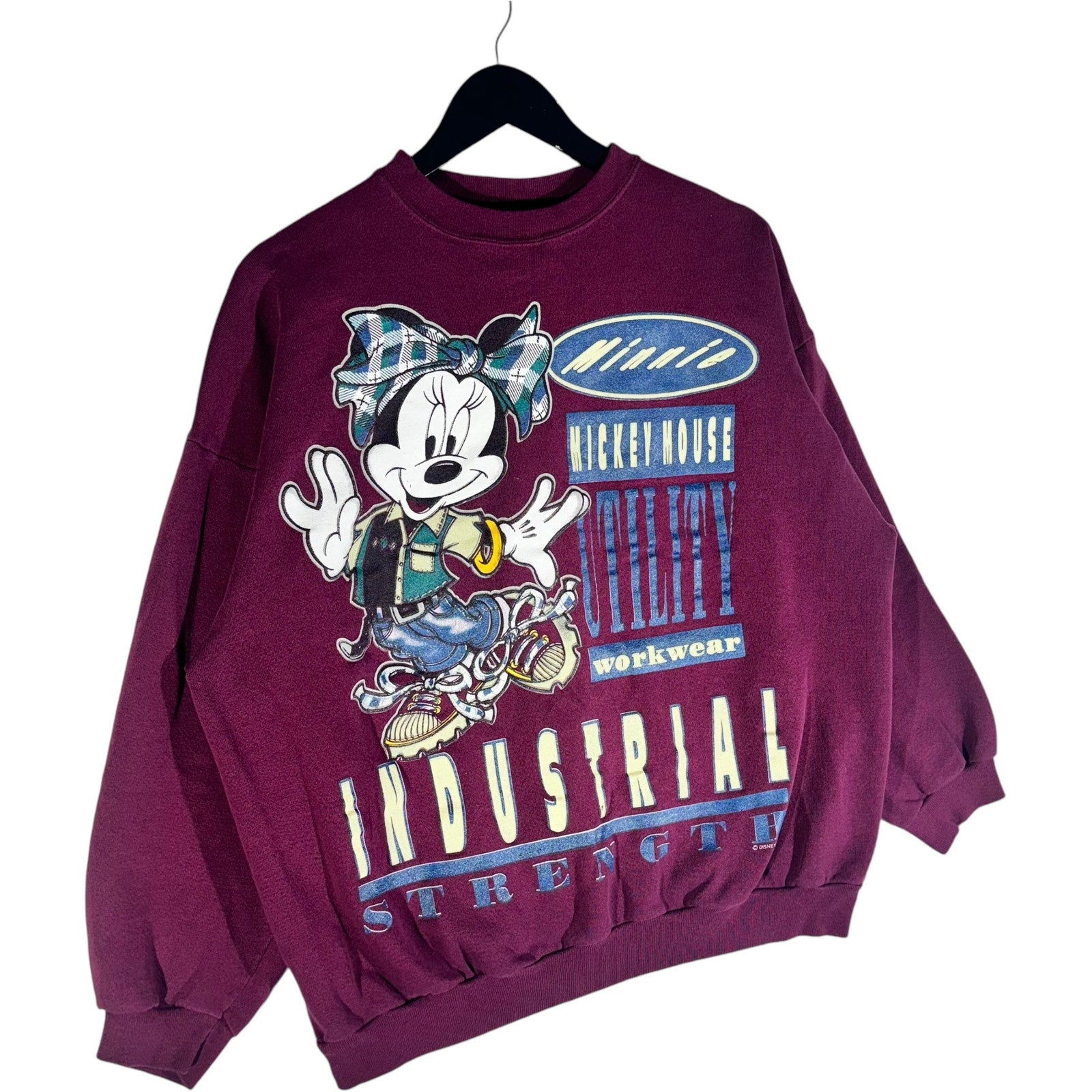 Vintage Minnie Mouse Industrial Strength Disney Crewneck 90s