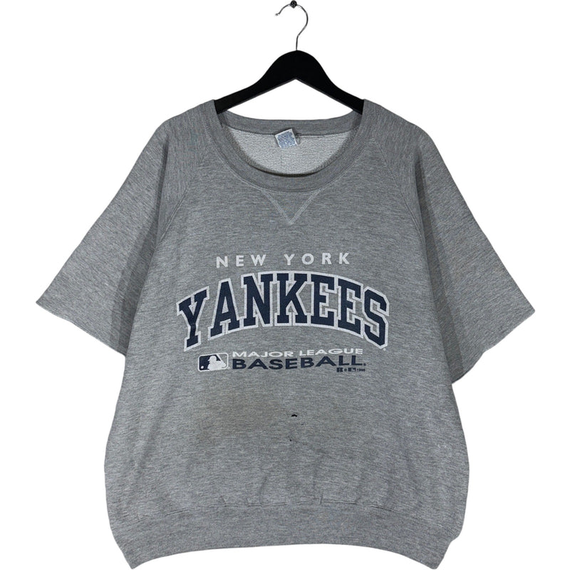 Vintage Russell New York Yankees Cut Off MLB Crewneck 90s