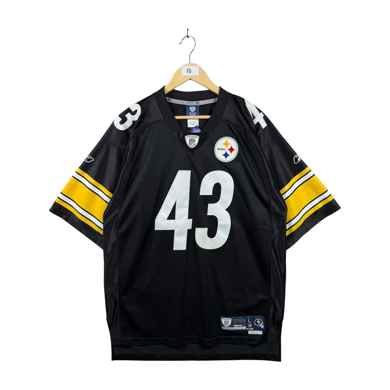 Vintage NFL Reebok Polamalu 43 Steelers Jersey