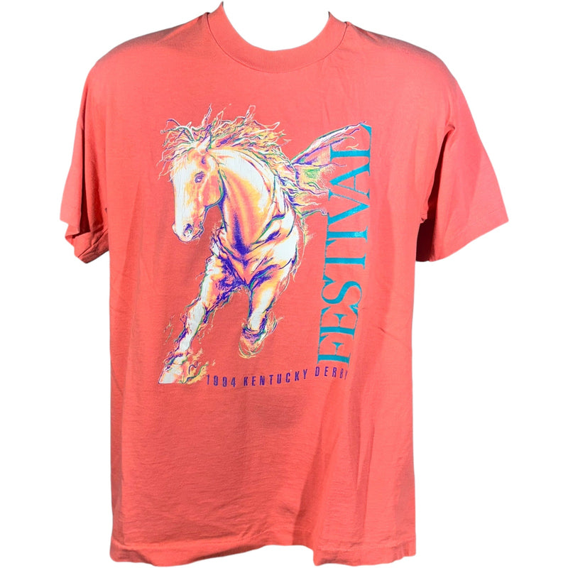 Vintage Kentucky Derby Festival Large Horse Tee