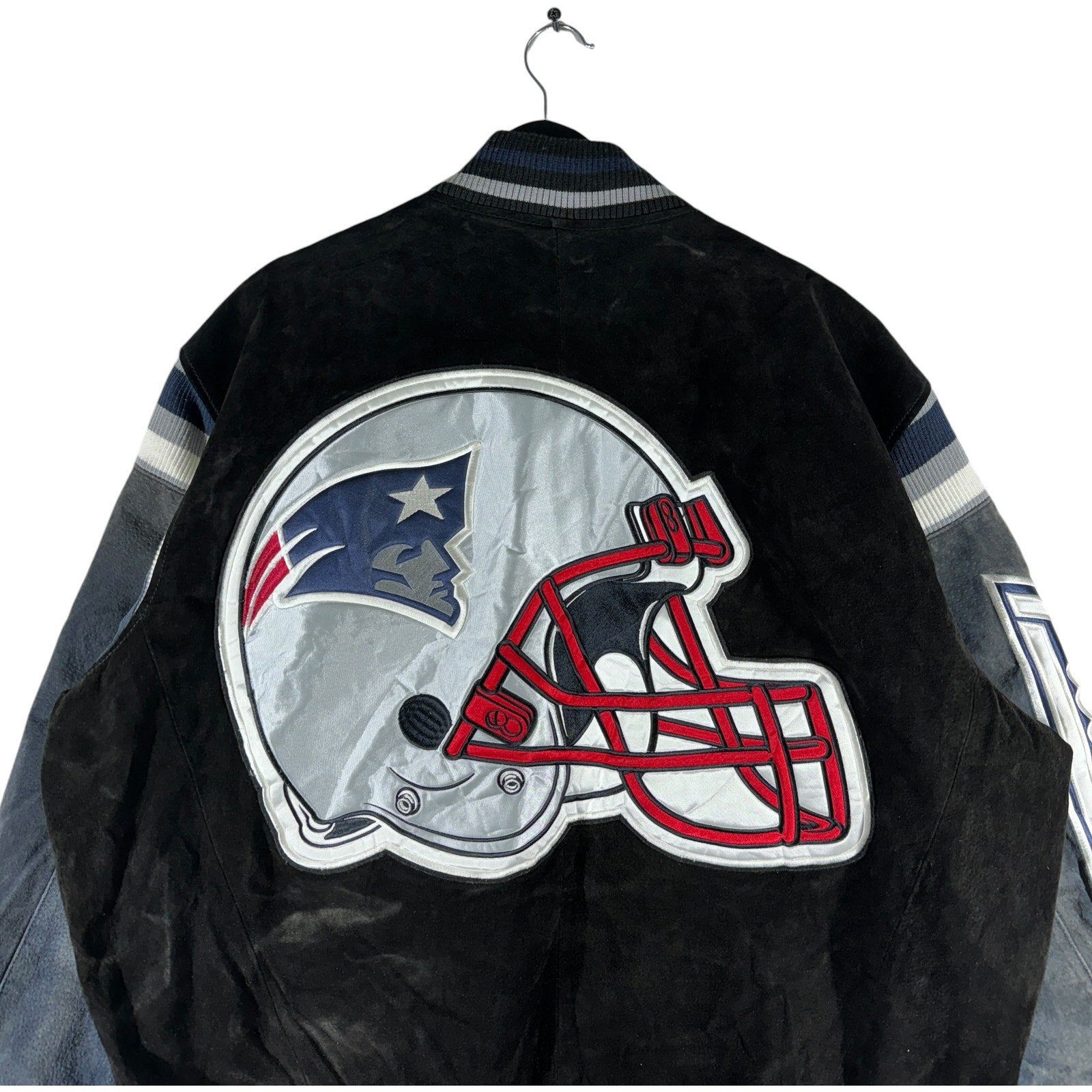 Vintage NFL New England Patriots Big Helmet Bomber Jacket