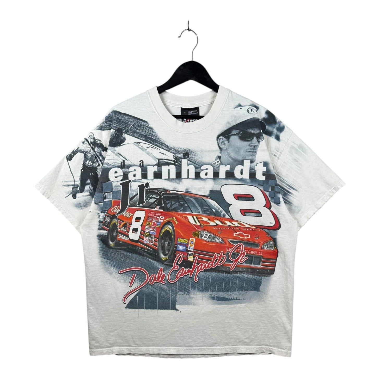 Vintage Dale Earnhardt Jr. #8 Budweiser NASCAR T-Shirt