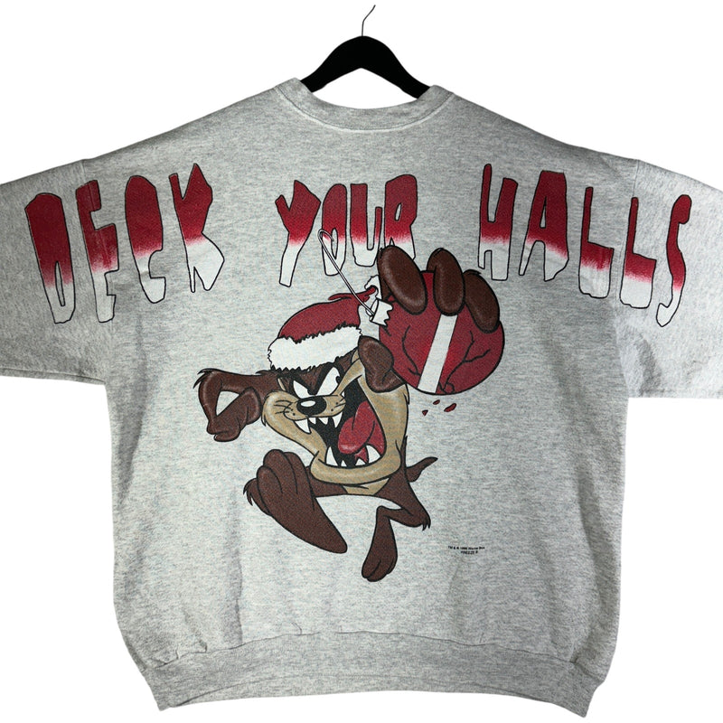 Vintage Looney Tunes "Deck Your Halls" Tasmanian Devil Crewneck