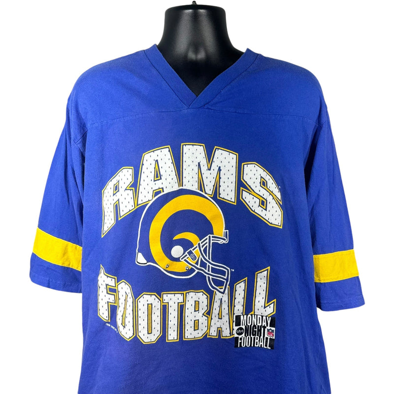 Vintage St. Louis Rams Large Helmet Logo NFL Tee 90s