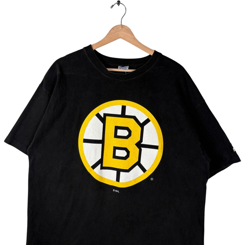 Vintage Starter Boston Bruins Adam Oates #12 Logo NHL Tee