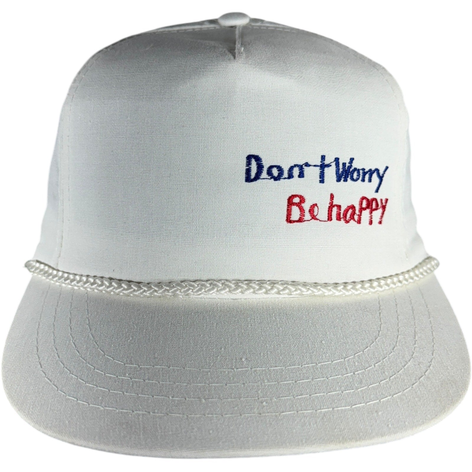 Vintage "Don't Worry Be Happy" Snapback Trucker Hat