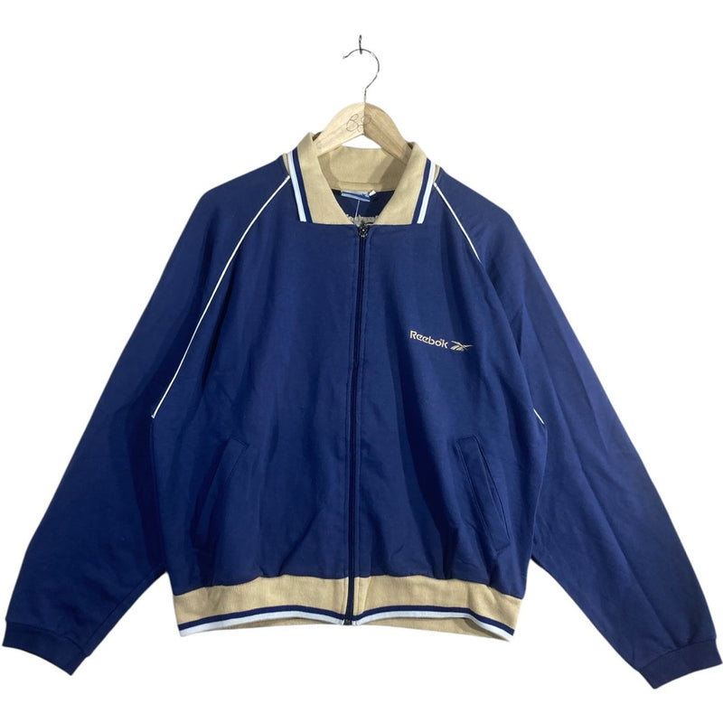 Vintage Reebok Collared Full Zip Bomber Jacket