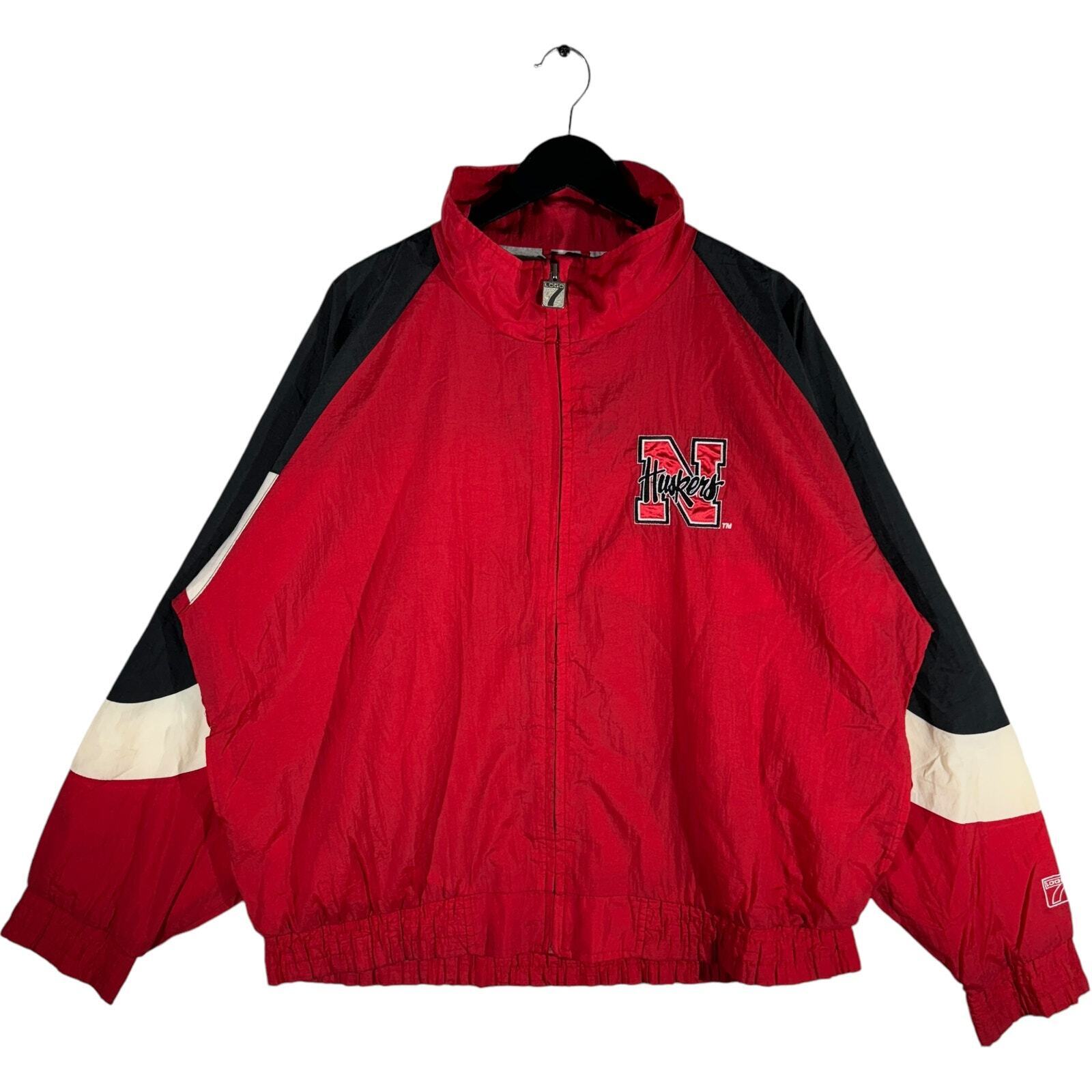 Vintage Nebraska Huskers Full Zip Light Jacket