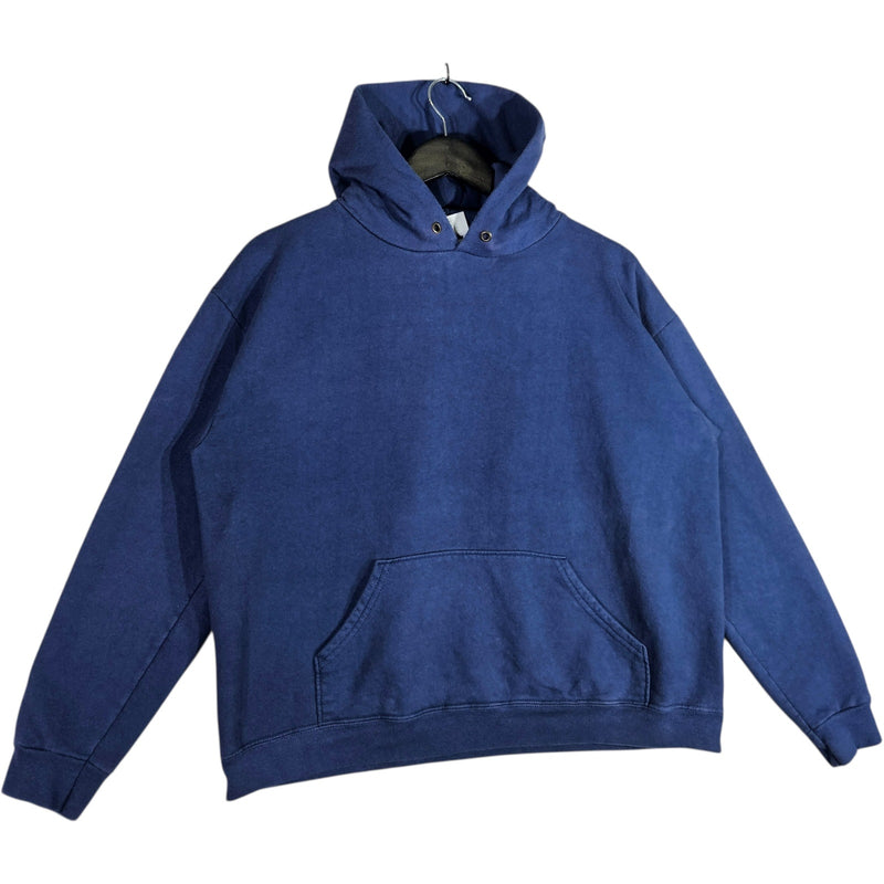 Vintage Blue Blank Hoodie